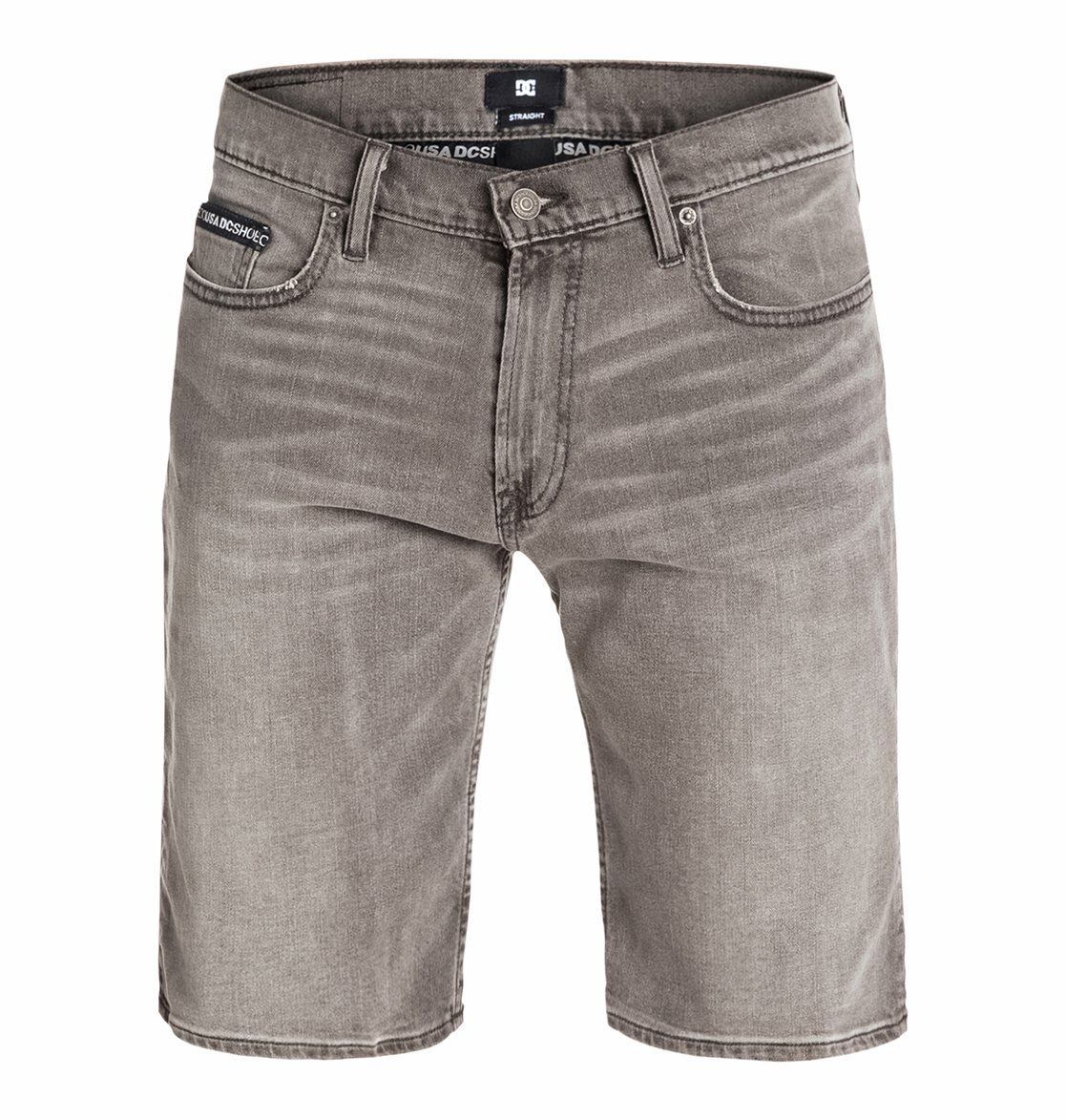 Worker Straight Denim Shorts Grey stone - Dcshoes   Wkr Straight Dnm Shorts Grst  DC Shoes -     2015. :   ,  ,    DC.<br>
