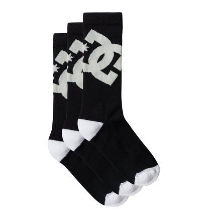 dcshoes, Классические носки DC 6, 3 пары в комплекте, BLACK (kvj0) DC 6 - Crew Socks, 3 Pack ADYAA03047