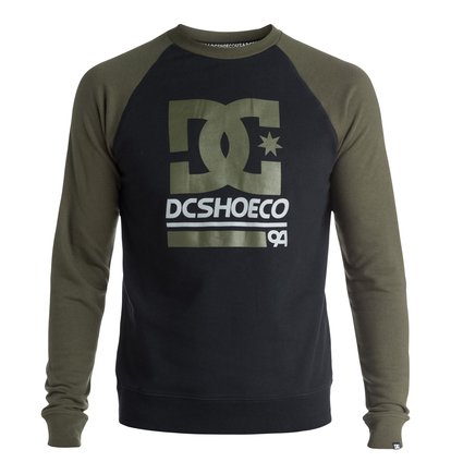 dcshoes, Свитшот DC Rail Raglan, FATIGUE GREEN (cqy0) DC Rail Raglan - Sweatshirt ADYFT03150