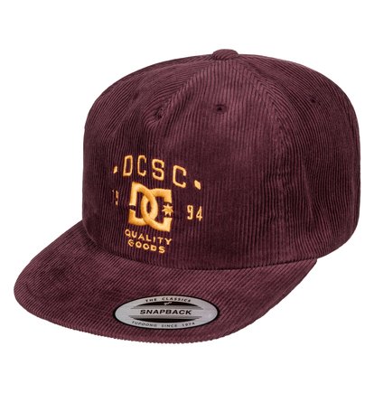 dcshoes, Бейсболка Cordbank Snapback, WINDSOR WINE (rsr0) Cordbank - Snapback Cap ADYHA03430