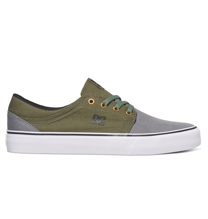 dcshoes, Низкие мужские кеды Trase TX, GREY/BLACK/GREEN (xskg) Trase TX - Low-Top Shoes ADYS300126