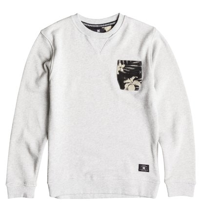 dcshoes, Детский свитшот Bellingham, LIGHT HEATHER GREY (seyh) Bellingham - Sweatshirt EDBFT03054