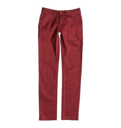 dcshoes, Узкие брюки чинос для мальчиков Worker, SYRAH (rzd0) Worker Slim - Chinos EDBNP03005