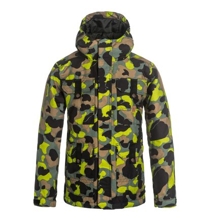 dcshoes, Сноубордическая куртка Servo, CAMOUFLAGE LODGE YOUTH (gha7) Servo - Snow Jacket EDBTJ03014