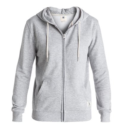 dcshoes, Женская худи на молнии Rebel Star, GREY HEATHER (knfh) Rebel Star - Zip-Up Hoodie EDJFT03024
