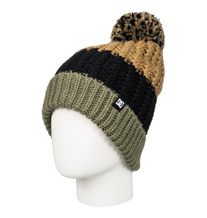 dcshoes, Шапка женская с помпоном Elm, DULL GOLD (cne0) Elm - Bobble Hat EDJHA03009