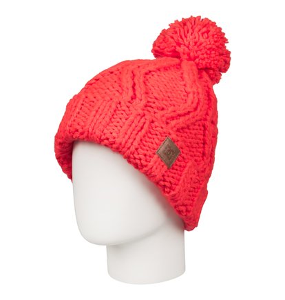 dcshoes, Шапка женская с помпоном Tayce, FIERY CORAL (mkz0) Tayce - Bobble Hat EDJHA03013