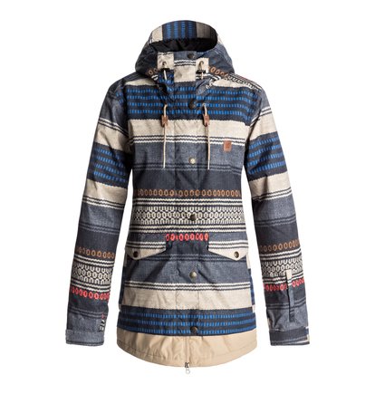 dcshoes, Riji - Snow Jacket, PONCHO STRIPE WMS (cjz3) Riji - Snow Jacket EDJTJ03026