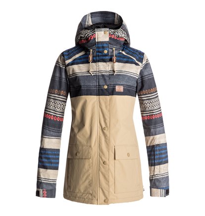 dcshoes, Сноубордическая куртка Cruiser, PONCHO STRIPE WMS (cjz3) Cruiser - Snow Jacket EDJTJ03028