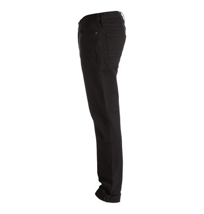 Worker Straight Fit 32 Jeans Worker Straight Fit 32 JeansМужские джинсы Worker Straight Fit 32 от DC Shoes.ХАРАКТЕРИСТИКИ: классические пять карманов, эластичный черный деним плотностью 340 г/кв. м, прямой крой, ширинка на молнии.СОСТАВ: 99% хлопок, 1% эластан.<br>