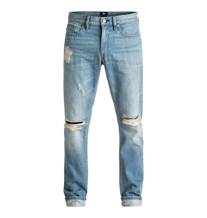 dcshoes, Прямые с зауженными книзу штанинами джинсы Washed Indigo Desty, MEDIUM INDIGO BLEACH (bjdw) Washed Indigo Desty - Straight Taper Fit Jeans EDYDP03306