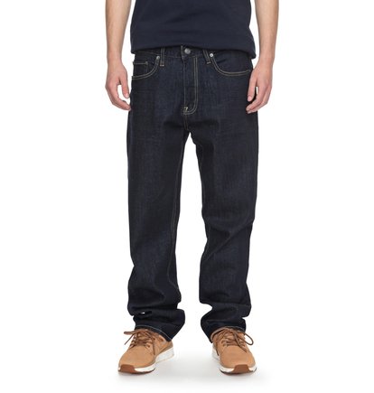 dcshoes, Широкие джинсы Worker Indigo Rinse Relaxed, INDIGO RINSE (btkw) Worker Indigo Rinse Relaxed - Relaxed Fit Jeans EDYDP03336