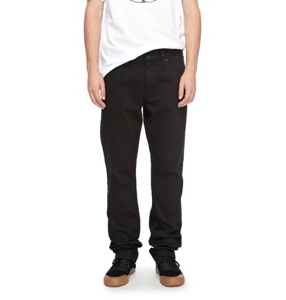 dcshoes, Широкие джинсы Worker Black Rinse Straight, BLACK RINSE (kvjw) Worker Black Rinse Straight - Relaxed Fit Jeans EDYDP03337
