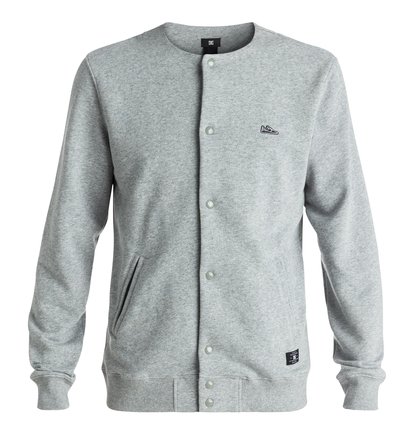 dcshoes, Толстовка Hamby Varsity Button Front, GREY HEATHER (knfh) Hamby - Varsity Button Front Sweatshirt EDYFT03267