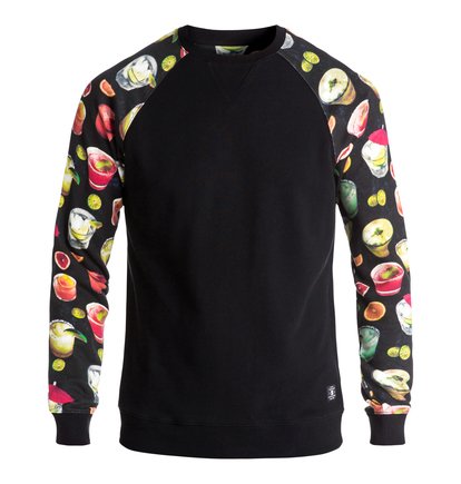 dcshoes, Litchfield - Sweatshirt, BLACK COCKTAIL PRINT (kvj1) Litchfield - Sweatshirt EDYFT03274