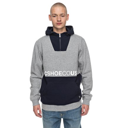 dcshoes, Толстовка на молнии Longden, GREY HEATHER (knfh) Longden - Half Zip Hoodie EDYFT03313