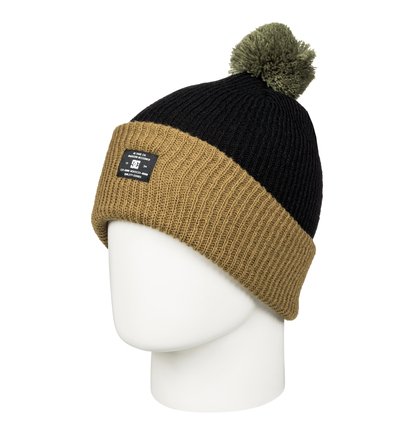 dcshoes, Шапка мужская с помпоном Trilogy, DULL GOLD (cne0) Trilogy - Bobble Hat EDYHA03043