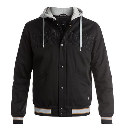 dcshoes, Куртка мужская Colwood в университетском стиле, BLACK (kvj0) Colwood - Varsity Jacket EDYJK03075