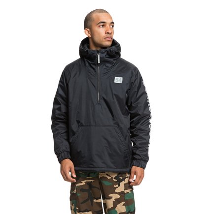 Bolam - Anorak demi-zip déperlant pour Homme - Noir - DC Shoes