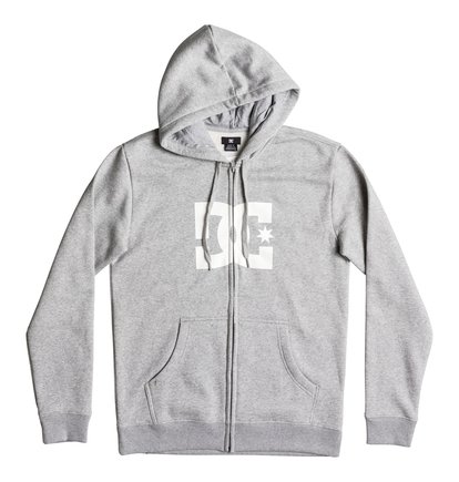 dcshoes, Толстовка на молнии Star, GREY HEATHER/WHITE (xsww) Star - Zip-Up Hoodie EDYSF03108