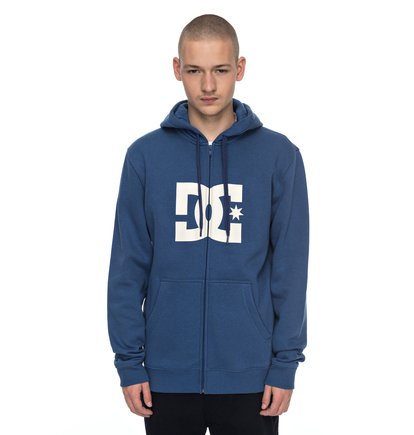 dcshoes, Толстовка на молнии Star, WASHED INDIGO (bsa0) Star - Zip-Up Hoodie EDYSF03108