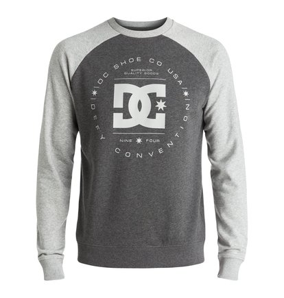dcshoes, Свитшот Rebuilt Raglan, GREY HEATHER/CHARCOAL HEATHER (xsss) Rebuilt Raglan - Sweatshirt EDYSF03122