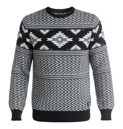 dcshoes, Жаккардовый свитер Laurell Park, BLACK ETHNIC PRINT (kvj5) Laurell Park - Jacquard Sweater EDYSW03021