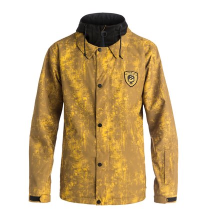 dcshoes, Сноубордическая инструкторская куртка Cash Only, DECAY DULL GOLD (cne7) Cash Only - Coach Snow Jacket EDYTJ03029