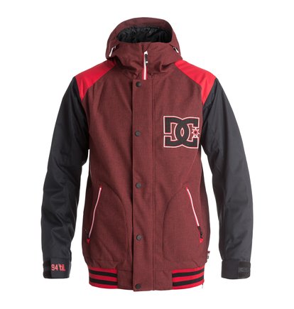 dcshoes, Сноубордическая куртка DCLA в университетском стиле, RACING RED (rqr0) DCLA - Varsity Snow Jacket EDYTJ03036