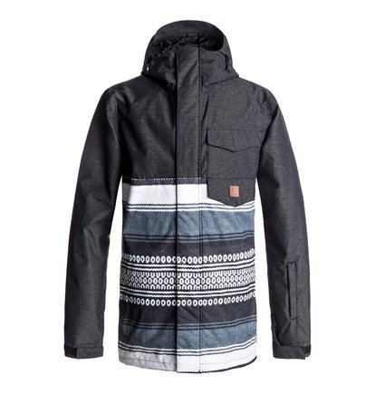 dcshoes, Merchant - Snow Jacket, PONCHO STRIPE GS (kvj3) Merchant - Snow Jacket EDYTJ03044