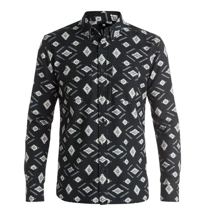 dcshoes, Рубашка Bowen Dale Flannel с длинным рукавом, BLACK ETHNIC PRINT (kvj5) Bowen Dale Flannel - Long Sleeve Shirt EDYWT03114