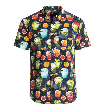 dcshoes, Рубашка Odanah с коротким рукавом, BLACK COCKTAIL PRINT (kvj1) Odanah - Short Sleeve Shirt EDYWT03139