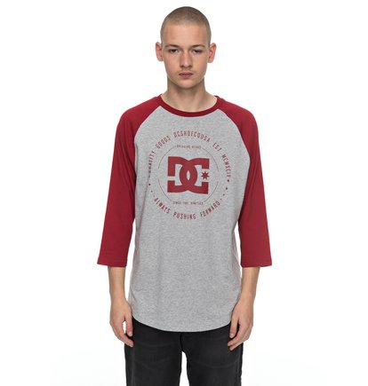 dcshoes, Футболка Rebuilt 3/4 Raglan, GREY HEATHER (knfh) Rebuilt 3/4 Raglan - 3/4 Sleeve T-Shirt EDYZT03505