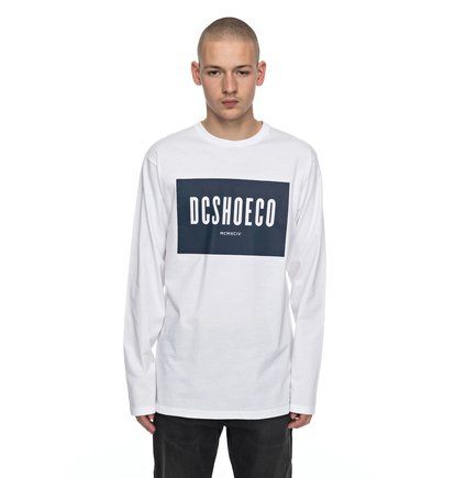 dcshoes, Лонгслив Squareside, SNOW WHITE (wbb0) Squareside - Long Sleeve T-Shirt EDYZT03706