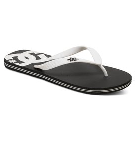 dcshoes, Men's Spray Sandals, BLACK/WHITE/BLACK (bwb) Spray - Flip-Flops 303272