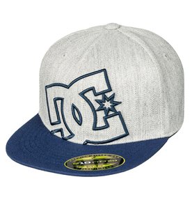 dcshoes, Ya Heard - Casquette 6 panel, DARK INDIGO/HEATHER GREY (xbbs) Ya Heard - Flexfit Cap 75300013