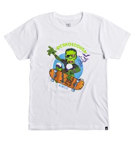 dcshoes, Kids Frankly Tee, SNOW WHITE (wbb0) FRANKLY BY SS ADBZT03049