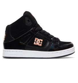 dcshoes, Kid's Rebound SE High Top Shoes, BLACK (bl0) Rebound SE - High-Top Shoes ADGS100204