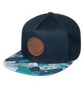 dcshoes, Geosense - Casquette snapback, BLUE GEO RUSTO (byj1) Geosense - Snapback Cap ADYHA03449