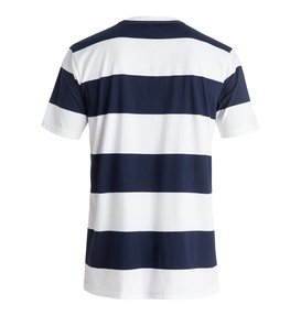 dcshoes, Men's Madars Stripe Tee, BLACK IRIS (btl0) Madars Stripe - T-Shirt ADYKT03102