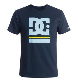 dcshoes, Men's DC Bar Star Tee, BLUE IRIS (btl0) DC Bar Star - T-Shirt ADYZT03902