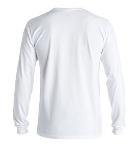 dcshoes, Men's DC Star Bar Long Sleeve Tee, SNOW WHITE (wbb0) DC Star Bar - Long Sleeve T-Shirt ADYZT03904