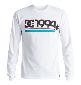 dcshoes, Men's DC Star Bar Long Sleeve Tee, SNOW WHITE (wbb0) DC Star Bar - Long Sleeve T-Shirt ADYZT03904