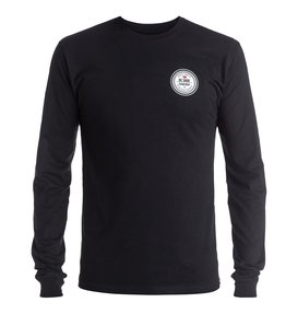 dcshoes, Men's Circular Seal Long Sleeve Tee, BLACK (kvj0) Circular Seal - Long Sleeve T-Shirt ADYZT03934