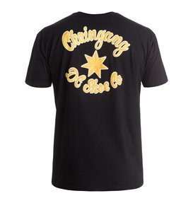 dcshoes, Men's Chain Gang Script Tee, BLACK (kvj0) Chain Gang Script - T-Shirt ADYZT03958