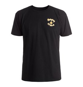 dcshoes, Men's Chain Gang Script Tee, BLACK (kvj0) Chain Gang Script - T-Shirt ADYZT03958