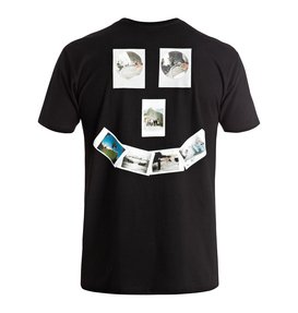 dcshoes, Men's Wes Smile Tee, BLACK (kvj0) Wes Smile - T-Shirt ADYZT04041