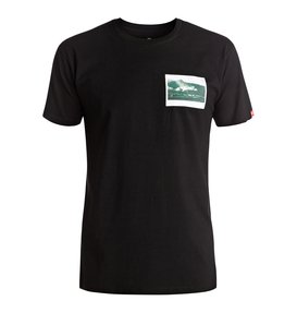 dcshoes, Men's Wes Smile Tee, BLACK (kvj0) Wes Smile - T-Shirt ADYZT04041