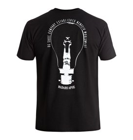 dcshoes, Men's Madars Bulb Tee, BLACK (kvj0) Madars Bulb - T-Shirt ADYZT04042