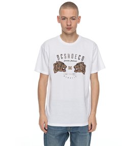 dcshoes, Men's Surrender Never Tee, SNOW WHITE (wbb0) SURRENDER NEVER SS ADYZT04136